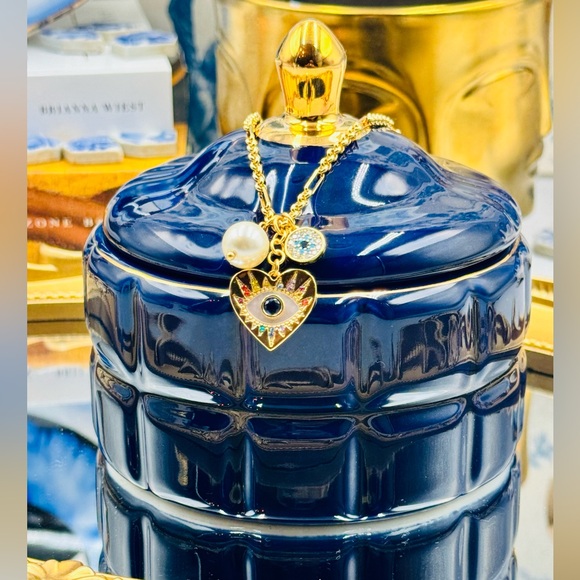 🆕 KATE SPADE 🧿 NWOT Evil Eye Cluster Pendant Necklace - Picture 9 of 16